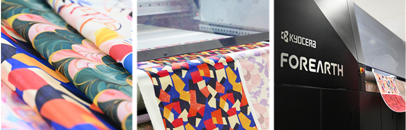 Stoffen geprint met FOREARTH textielprinter