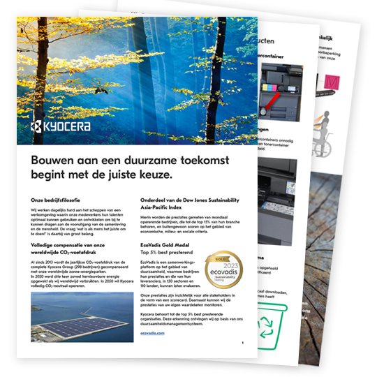 Infosheet duurzaamheid